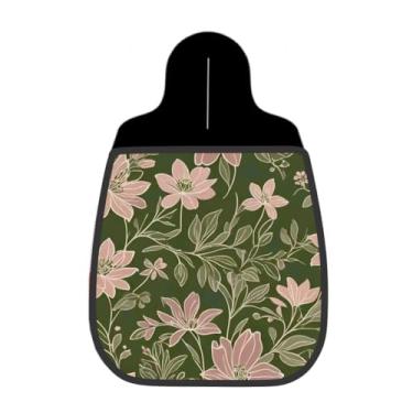 Imagem de Lixeira De Carro Organizador Lixinhocar Arte Flores Abstratas Rosa Folhagem