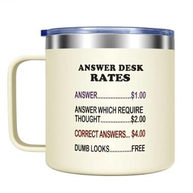 Imagem de Luxekem Presentes de escritório engraçados para colegas de trabalho, presentes de chefe, caneca de café de 400 ml