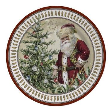 Imagem de Conjunto com 6 Pratos Raso Cenas Natal Ø29cm - Alleanza Cerâmica