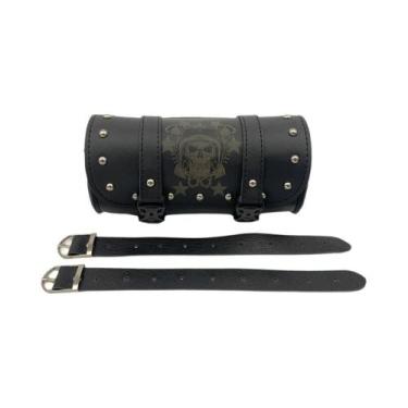Imagem de Bolsa Lateral Universal Para Motocicleta Em Couro PU Para Armazenament