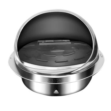 Imagem de Capa de ventilação para secadora conveniente e redonda para secadora com grande abertura versátil para ar secador, extrator de ar de aço inoxidável, capa de parede para casa