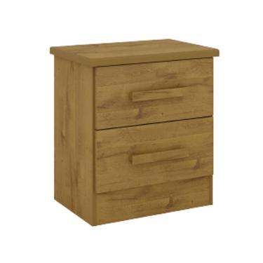 Imagem de Mesa de Cabeceira com 2 Gavetas - New Athos-Cinamomo - Móveis D`Doro