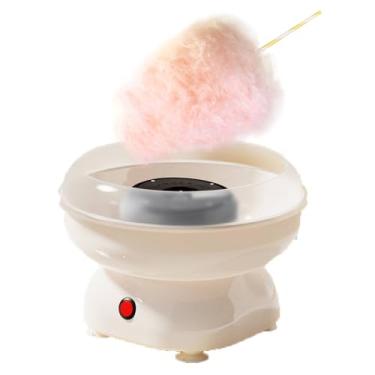 Imagem de MáQuina De AlgodãO Retro,270 Mm De DiâMetro Grande,Partida Com Um BotãO,Todo O Corpo Pode Ser Desmontado E Lavado Para AçúCar Ou Doces Com 10 Palitos De Bambu E 1 Colher De AçúCar