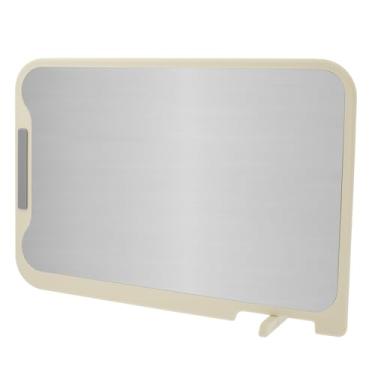 Imagem de HSHGZSR Tábua de corte de aço inoxidável, tábua de cortar dupla face, tábua de cortar de grau alimentício, tábuas de cortar que economizam espaço, tábuas de corte fáceis de limpar e armazenar, para