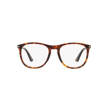 Imagem de Persol Óculos De Sol Quadrados Po3314S, Havana/Transição, Transparente Para Cinza, 55 Mm