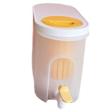 Imagem de Zhjvihx Chaleira de água Fria da Geladeira, Refrigerador de Plástico de Anel de Selo de Silicone Filtração Dupla para Casa (Branco)