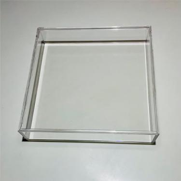 Imagem de Moldura em Acrílico para Mesa Parede Porta Maternidade (Transparente, 30x30x5)