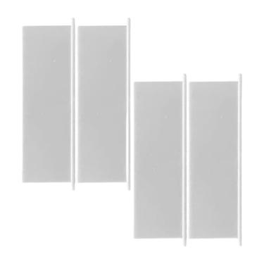 Imagem de IEUDNS Painel de cobertura de ventilação de exaustão de ar de secadora de 4 peças, profissional para cobertura de ventilação de veneziana de parede externa, Branco