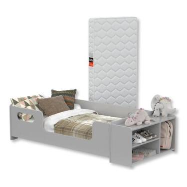 Imagem de Mini Cama Aconchego Infantil Montessoriana com Nicho e Colchão - MS Mó