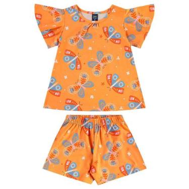 Imagem de Conjunto Bata e Short Menina Bee Loop, Amarelo, 8