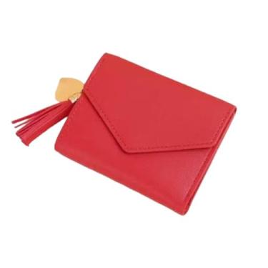 Imagem de Carteira Feminina Porta Cartão Couro Ecológico Slim Pequena (Vermelha)