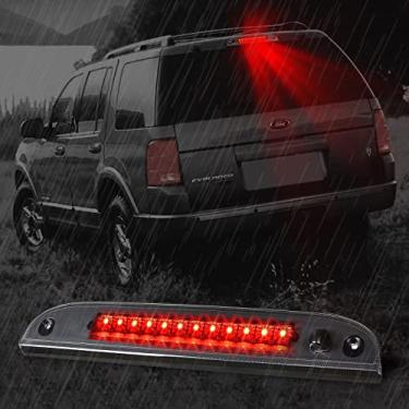 Imagem de Luz de parada de 3ª montagem alta compatível com 02-10 Ford Explorer 08-11 Mercury Mariner, Ford Escape, Mercury Mountaineer Third Center Cargo Reverso Luz de LED Barra de Luz de Freio Traseira (Smoke