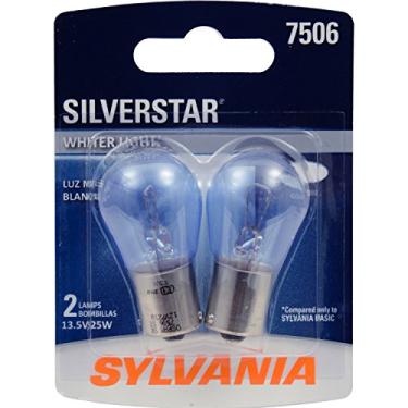 Imagem de SYLVANIA - Mini lâmpada SilverStar 7506 – Luz mais brilhante e mais branca, ideal para luzes diurnas (DRL) e luzes de ré (contém 2 lâmpadas)