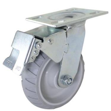 Imagem de Rodízio Industrial 6 Pol C/Freio e Roda Termoplástica -250Kg - Master 