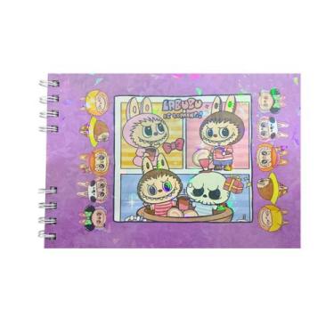 Imagem de Caderno de Desenho Bobbie Goods TURMA LABUBU Capa Dura A5 com 48 Folha