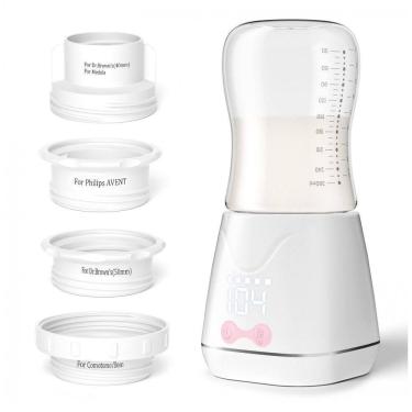 Imagem de Aquecedor de Mamadeira Rápido Portátil com 4 Adaptadores, w maxa, Branco