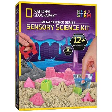 Imagem de Kit de Atividade Sensorial com Areia, Limo, Massinha e Outros Projetos, National Geographic
