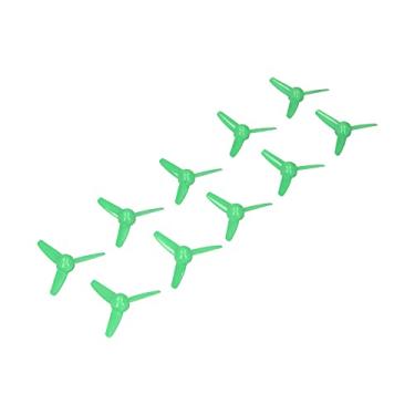 Imagem de Generic Hélice de 3 Lâminas, Hélices de Barco de 10 Peças Com Furo de 2 Mm para Brinquedos de Fabricação de Modelos DIY (Verde)