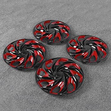 Imagem de Tbest Tampas do Cubo Roda 15 Polegadas ABS Cobre Acessórios de Carro Resistentes a Alto Impacto Térmico para Pneu R15 Aro de Aço 4 Pacotes