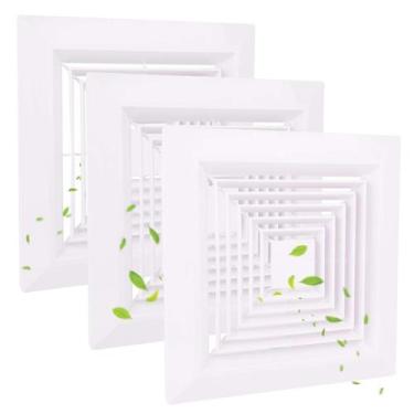 Imagem de Tampa do exaustor de banheiro TIHCXNY 9x9 polegadas quadrada branca