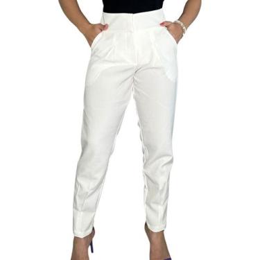 Imagem de Calça alfaiataria com pregas - IZARI, Off white, 42