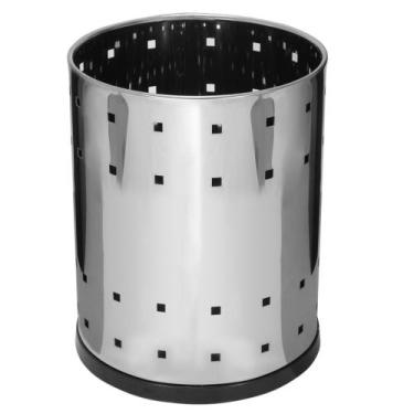 Imagem de Lixeira Telada de Aço Inox 13 Litros - B8 - JSN
