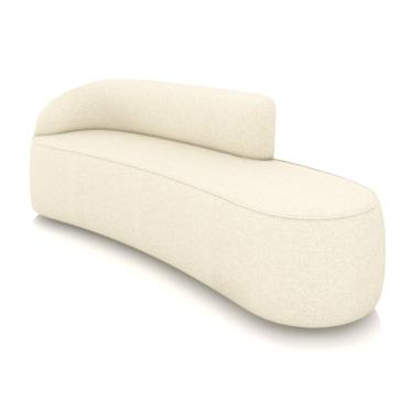 Imagem de Sofá 4 Lugares Orgânico 220 cm Morgan Linho Bege D03 - D'Rossi