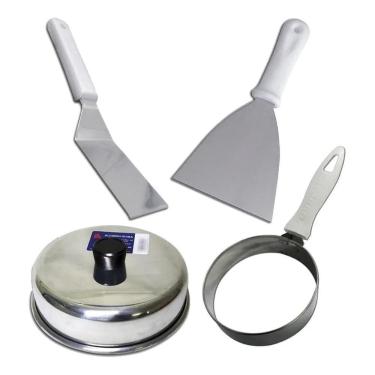 Imagem de 2X Kit P Lanches Abafador Modelador De Ovo E 2 Espátulas Ret