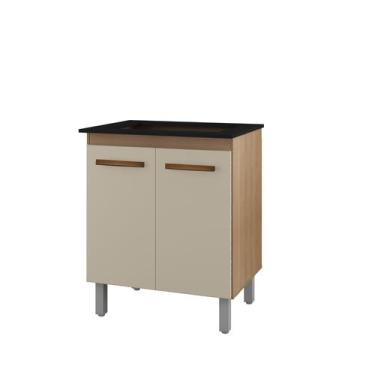 Imagem de Armário Cozinha Cooktop 5 Bocas com 2 Portas Jade Em MDP - MD Munhoz D