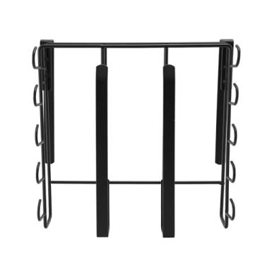 Imagem de Generic Sob a Prateleira de Armazenamento do Armário, Sob a Prateleira de Suspensão do Armário Multifuncional de Aço Inoxidável para a Placa de Corte (Preto)