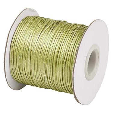 Imagem de Pulseira de macramê encerado de 1 mm de 1 mm Cordas de fio coreano de poliéster encerado coreano para fazer joias de pulseira DIY (Cáqui escuro)