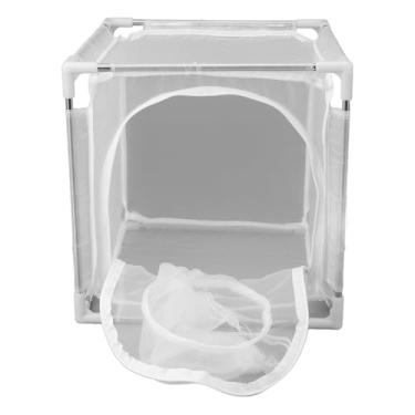 Imagem de Zerodis Fly Mesh Cage Home Gardening Supplies Rede Com Estrutura Robusta para Observação de Reprodução de Moscas e Plantas Em Residências e Laboratórios Fly Mesh Cage Premium Nylon Transparente