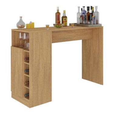 Imagem de Bar Bancada com Adega e 1 Porta Multimóveis Mp1062 Madeirado - MULTIMO
