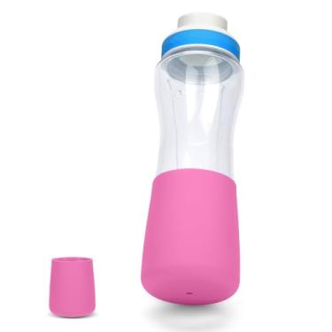 Imagem de Manga inferior de garrafa de água para garrafa de plástico Cirkul de 623 g, protetor inferior de bota de garrafa de silicone capa protetora para garrafa de água Cirkul para evitar colisão (rosa)