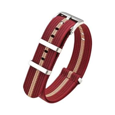 Imagem de Pulseira De Relógio Masculina Impermeável De Nylon 18mm 20mm 22mm 24mm