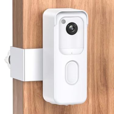 Imagem de Suporte de porta de campainha antifurto para campainha de vídeo Blink 2ª geração, novo suporte de campainha sem perfuração, sensor sem bloqueio e suporte de visão noturna para locatários de