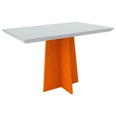 Imagem de Mesa De Jantar Ana 1,35m 4 Lugares Ypê Off White New Ceval