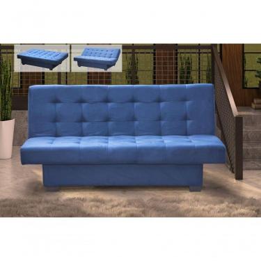 Imagem de Sofá Cama Casal 3 Lugares Laila - Azul Light