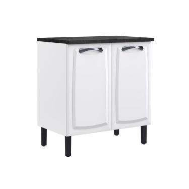 Imagem de Balcão De Cozinha Itatiaia Em Aço 2 Portas Branco New Premium