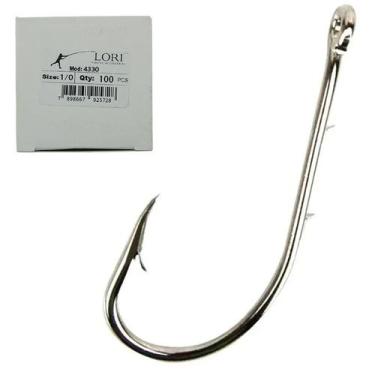 Imagem de Anzol Lori 4330 Nickel 3/0 (100un)