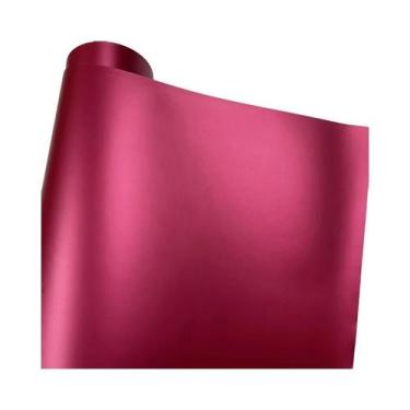 Imagem de Filme Vinílico Cromado Fosco Em 14 Cores, Adesivo Para Carro Sem Bolha