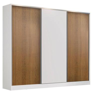 Imagem de Guarda Roupa Casal 100% Mdf Zurique 3 Porta de Correr Madesa