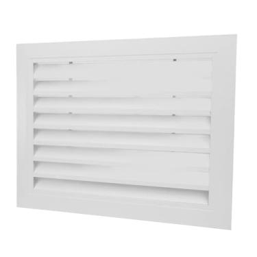 Imagem de Hyuduo Janela de Persiana de Ar de Retorno Fixo, Tampa de Ventilação de Liga de Alumínio de 400x300mm Com Acabamento Fosco para Parede de Cozinha de Banheiro, Grade Com Persianas à Prova de Ferrugem