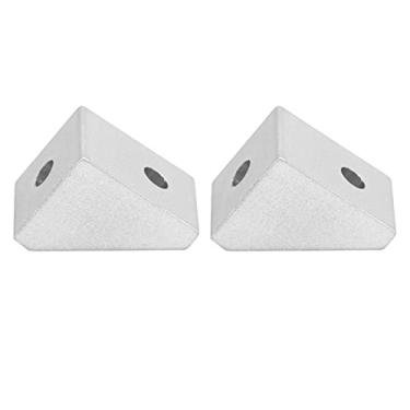 Imagem de Suporte de reforço de canto interno de alumínio em ângulo reto Suporte de suporte triangular para acessórios de robótica 15x19mm 2 unidades de alta qualidade durável leve
