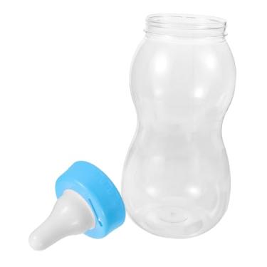 Imagem de SUPVOX Garrafa engraçada cofrinho médio recipiente econômico para meninos e meninas, enfeite de mesa azul e aniversário para meninos e meninas incentiva a guardar e organizar moedas