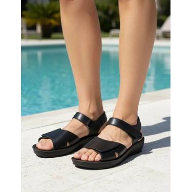 Imagem de Sandália Feminina Ortopédica Ajustável Confortável Prática - Feet Life