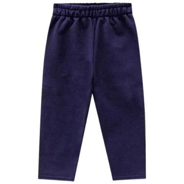 Imagem de Calça Moletom Bebê Unissex Flanelada sem punho Kyly 1 ao 3, 2-Bebê, Az