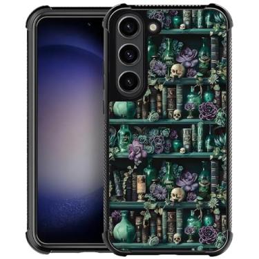 Imagem de DAIZAG Capa para Samsung Galaxy S23 Plus, capa protetora antiderrapante com absorção de choque de quatro cantos para meninas e meninos - The Magician's Bookshelf