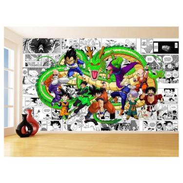 Imagem de Papel De Parede Dragon Ball Goku Vegeta Anime 3,5M Dbz197 - Você Decor
