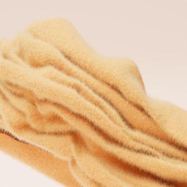 Imagem de Quadro Decorativo com Estampa Beige Fluffy para Sala e Escritório - Arte Moderna e Sofisticada 30x30cm